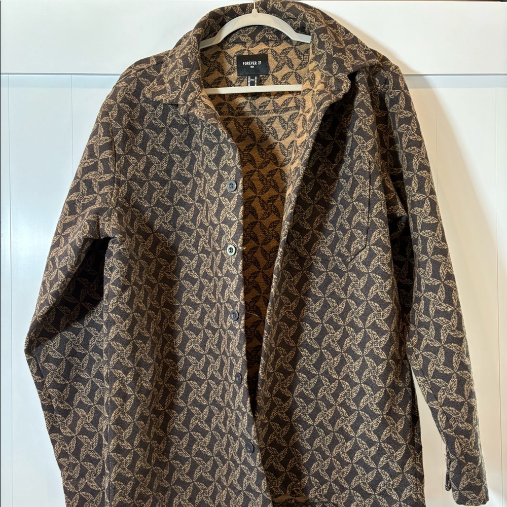 Men’s Button Up Jacket. Forever 21. Size Medium.